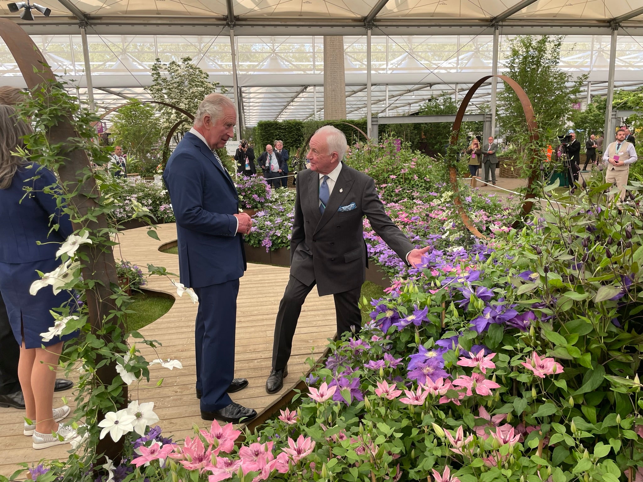 His Majesty King Charles III visits our stand at the RHS Chelsea Flower Show