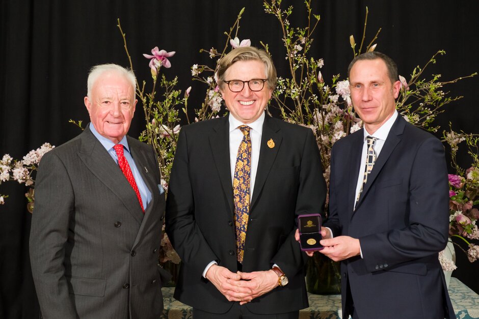 Raymond Evison Clematis Awarded The RHS Williams Memorial Medal and Mrs F E Rivis Prize.